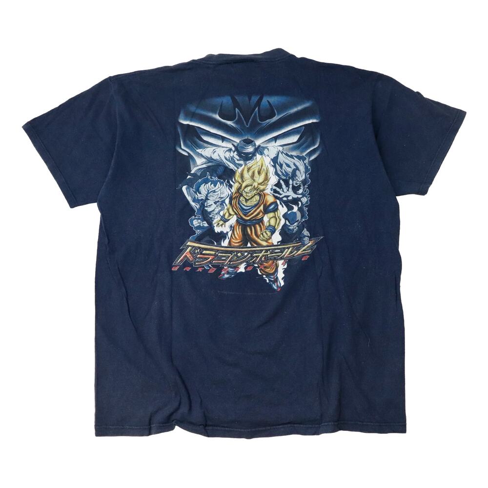 Vintage Dragon Ball Z Anime 90s Navy T-Shirt Size XL